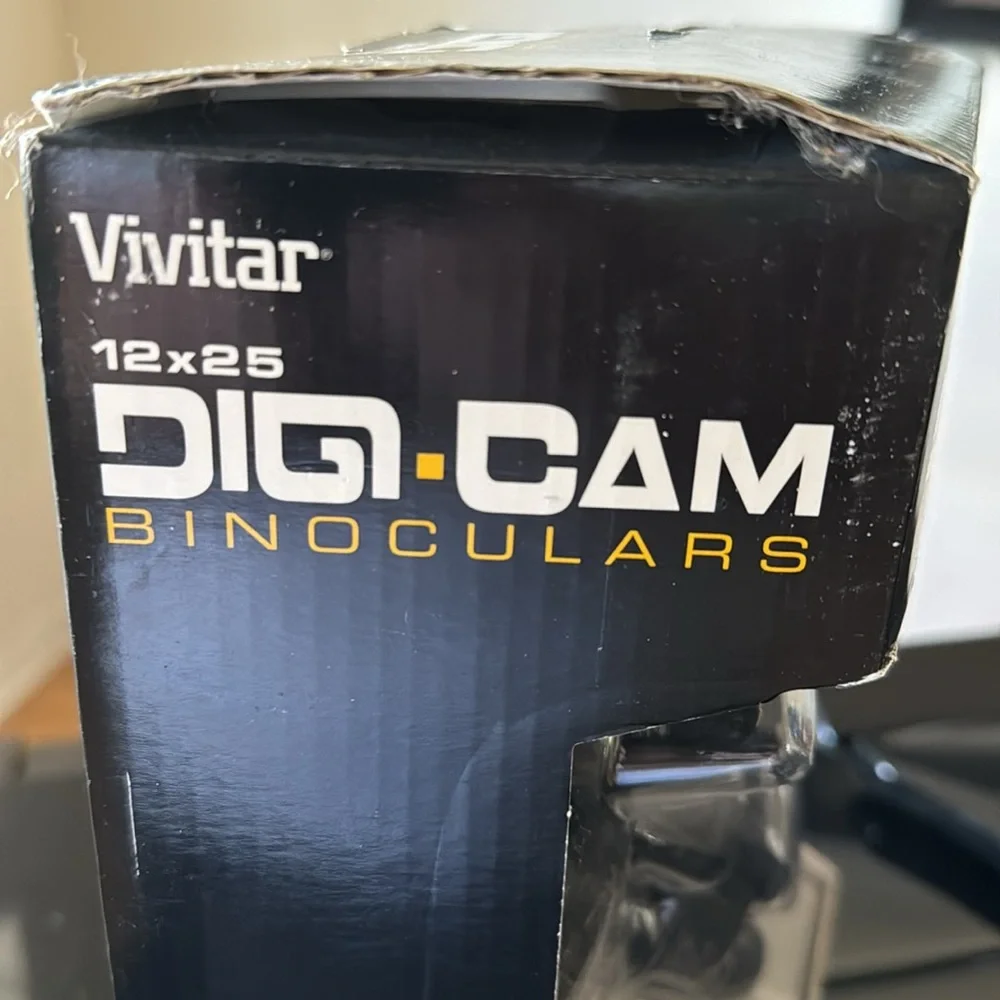Vivitar 12x25 Dig-Cam Binoculars, NEW in Box, Capture Action Pics at Eve…
